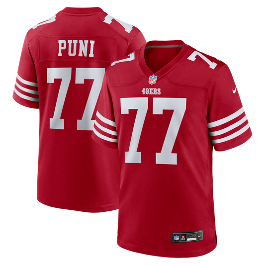 Men's San Francisco 49ers Dominick Puni Nike Scarlet Team product image 1