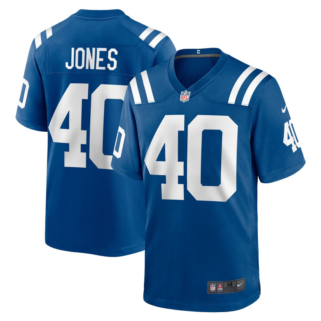 Men's Indianapolis Colts Jaylon Jones Nike Royal Team Game product image 1