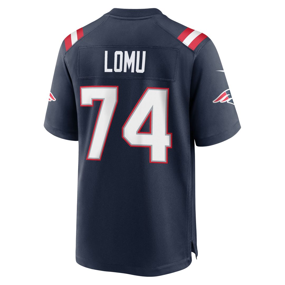 Men's New England Patriots Caleb Lomu Nike Navy Team Game product image 5