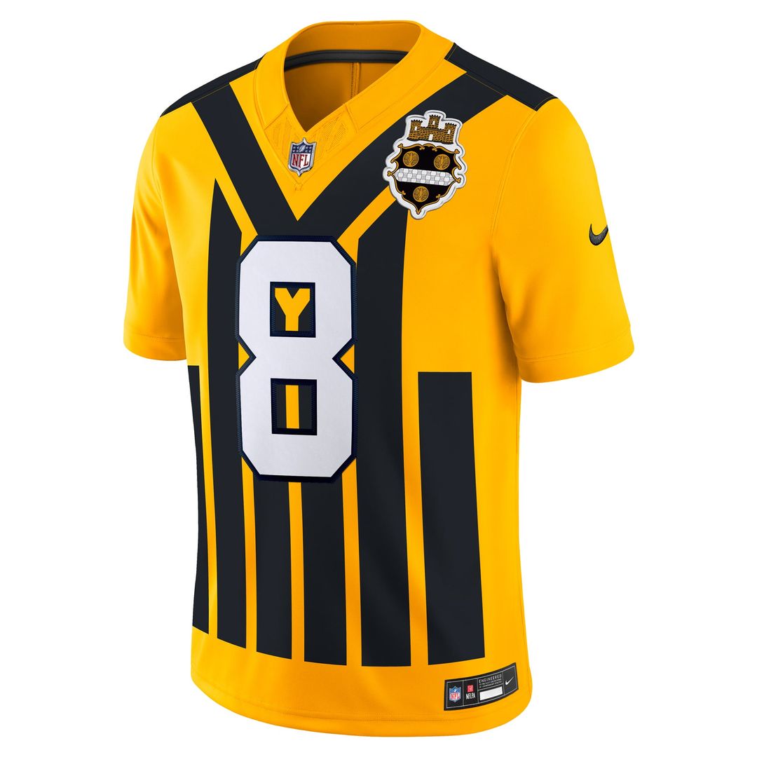 Men's Pittsburgh Steelers Aaron Rodgers Nike Gold Alternate product image 2