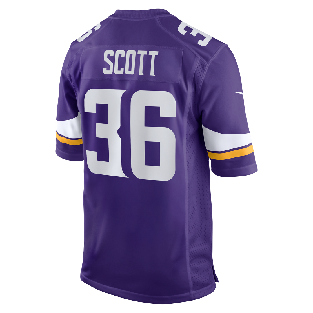 Men's Minnesota Vikings Zavier Scott Nike Purple Team Game product image 3