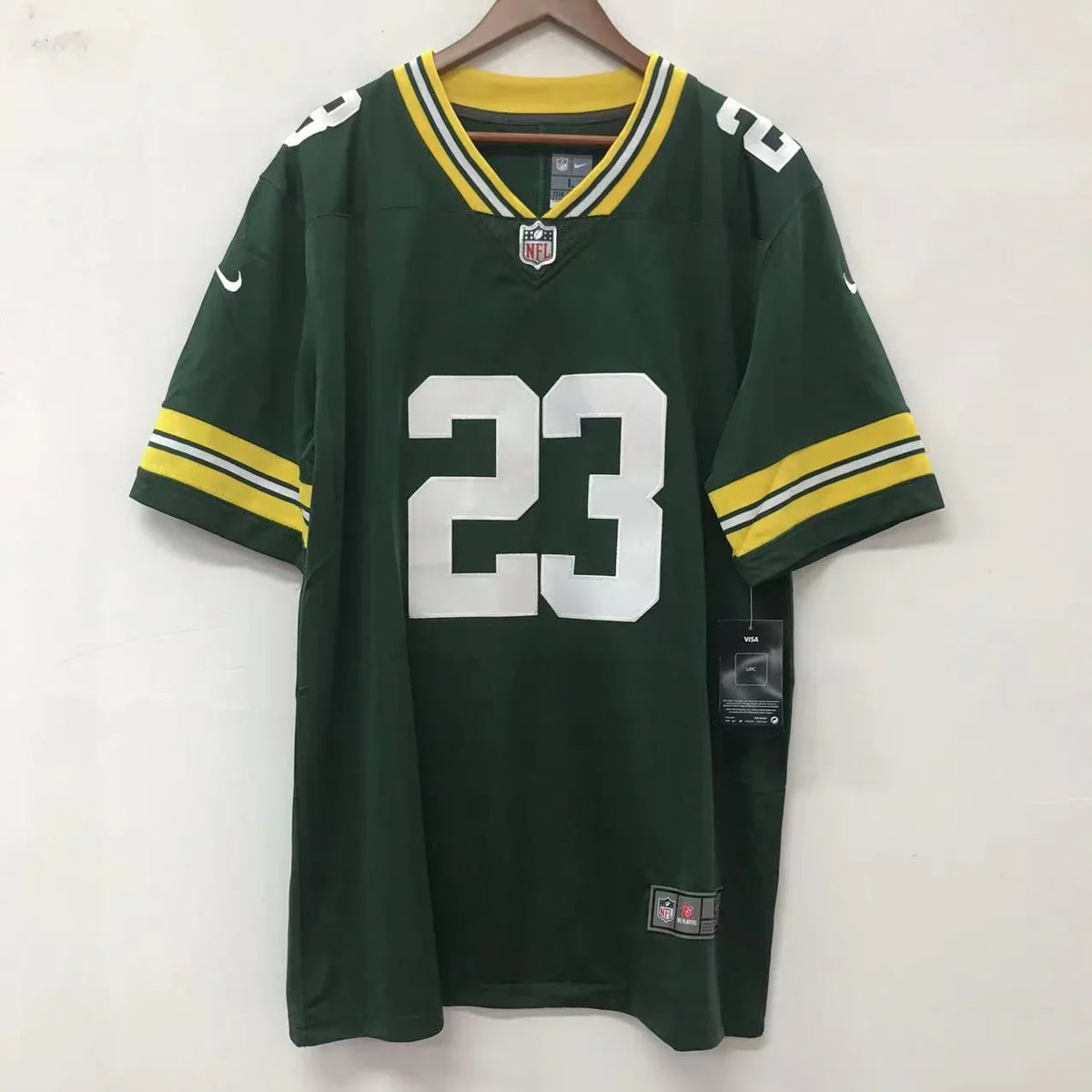 Jaire Alexander Green Bay Packers Official NFL Jersey Nike product image 3, provided for visual reference and product detail