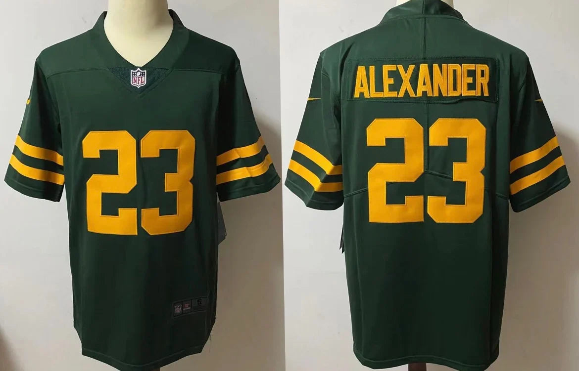 Jaire Alexander Green Bay Packers Jersey Nike retro product image 1, provided for visual reference and product detail review