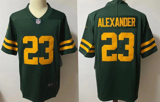 Jaire Alexander Green Bay Packers Jersey Nike retro product image 1, provided for visual reference and product detail review