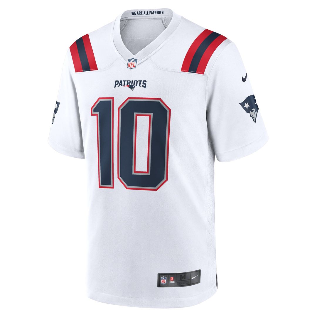 Men's New England Patriots Drake Maye Nike White Player product image 2