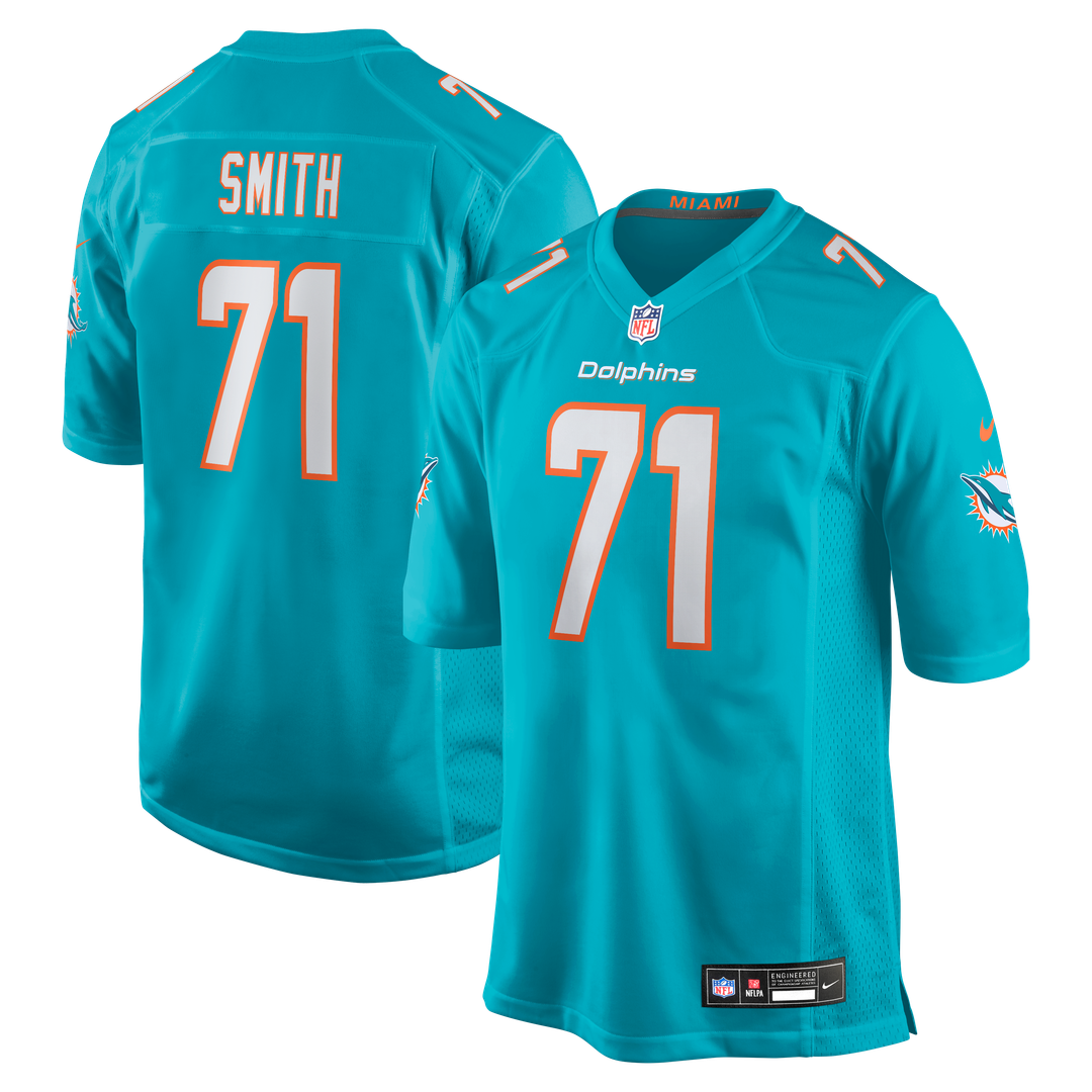 Men's Miami Dolphins Kion Smith Nike Aqua Game Jersey product image 1