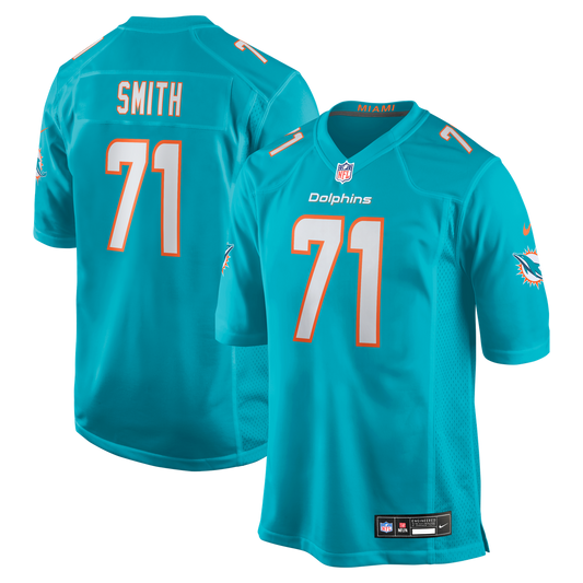 Men's Miami Dolphins Kion Smith Nike Aqua Game Jersey product image 1