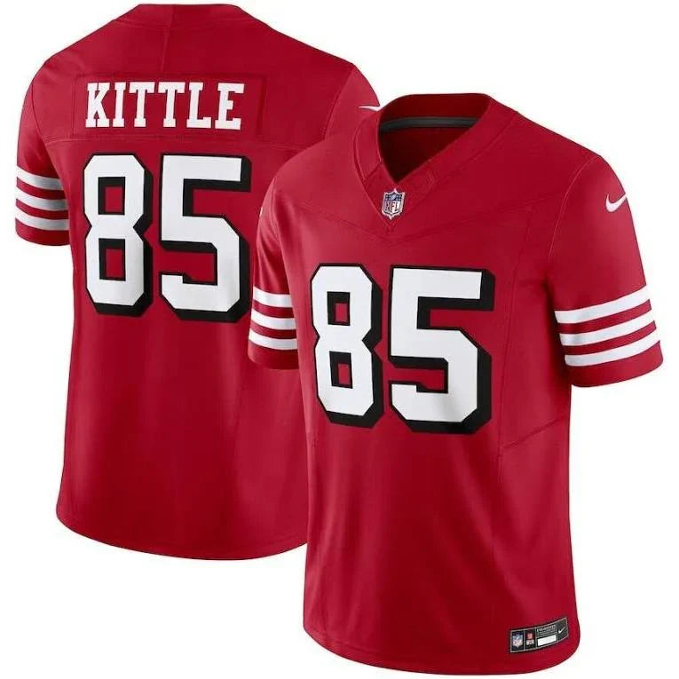 George Kittle San Francisco 49ers Red NFL Nike Jersey product image 1, provided for visual reference and product detail