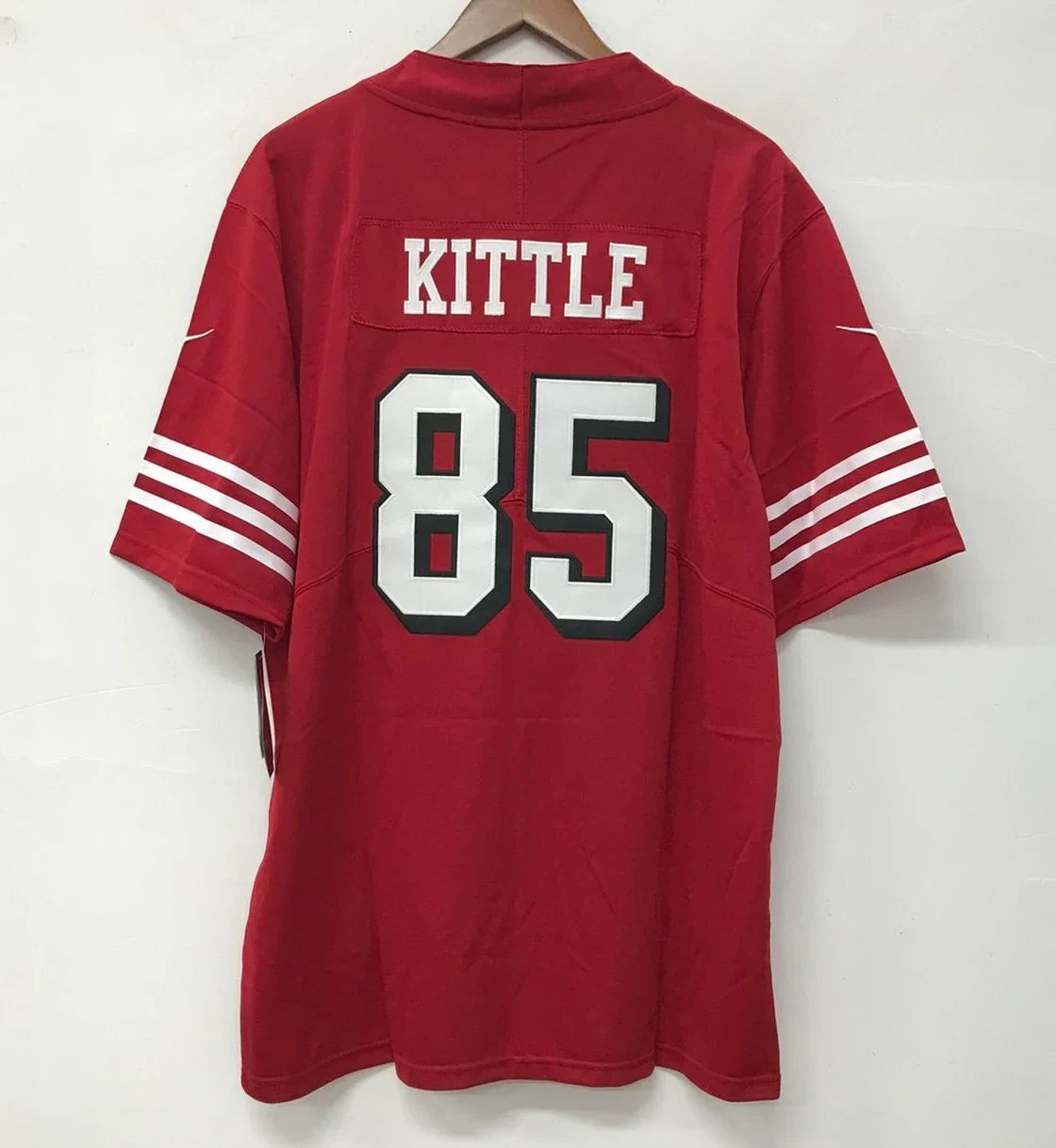 George Kittle San Francisco 49ers Red NFL Nike Jersey product image 2, provided for visual reference and product detail