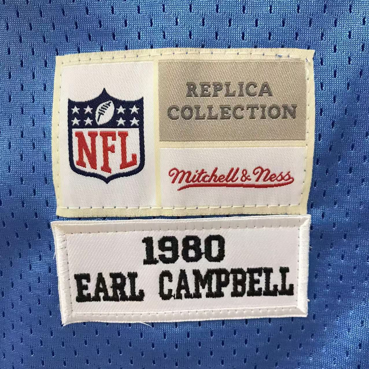 Earl Campbell Houston Oilers Mitchell & Ness Jersey product image 3, provided for visual reference and product detail review