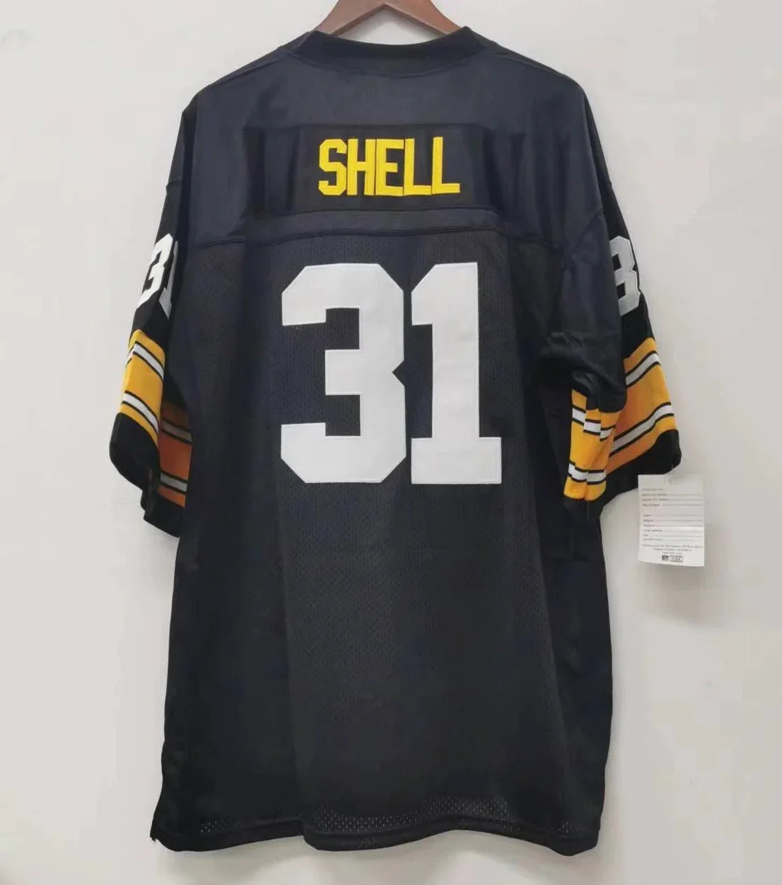 Donnie Shell Pittsburgh Steelers NFL Mitchell & Ness Jersey black product image 2, provided for visual reference and product