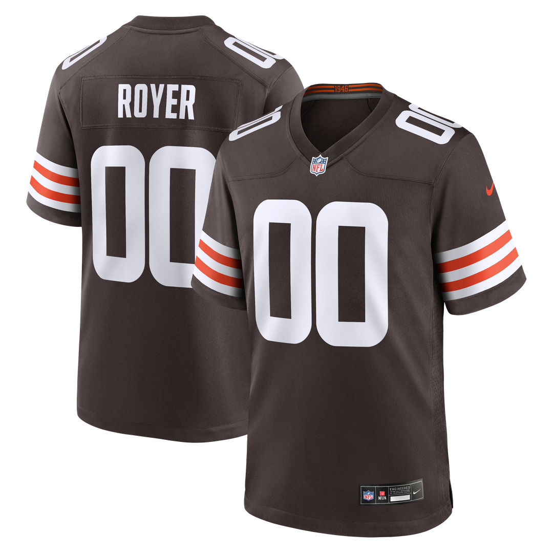 Men's Cleveland Browns Joe Royer Nike Brown Game Jersey product image 1