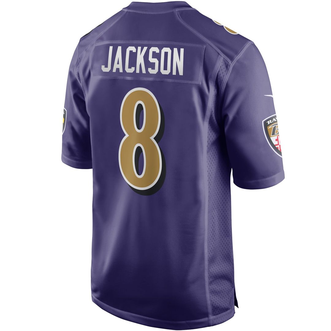 Men's Baltimore Ravens Lamar Jackson Nike Black Alternate product image 15