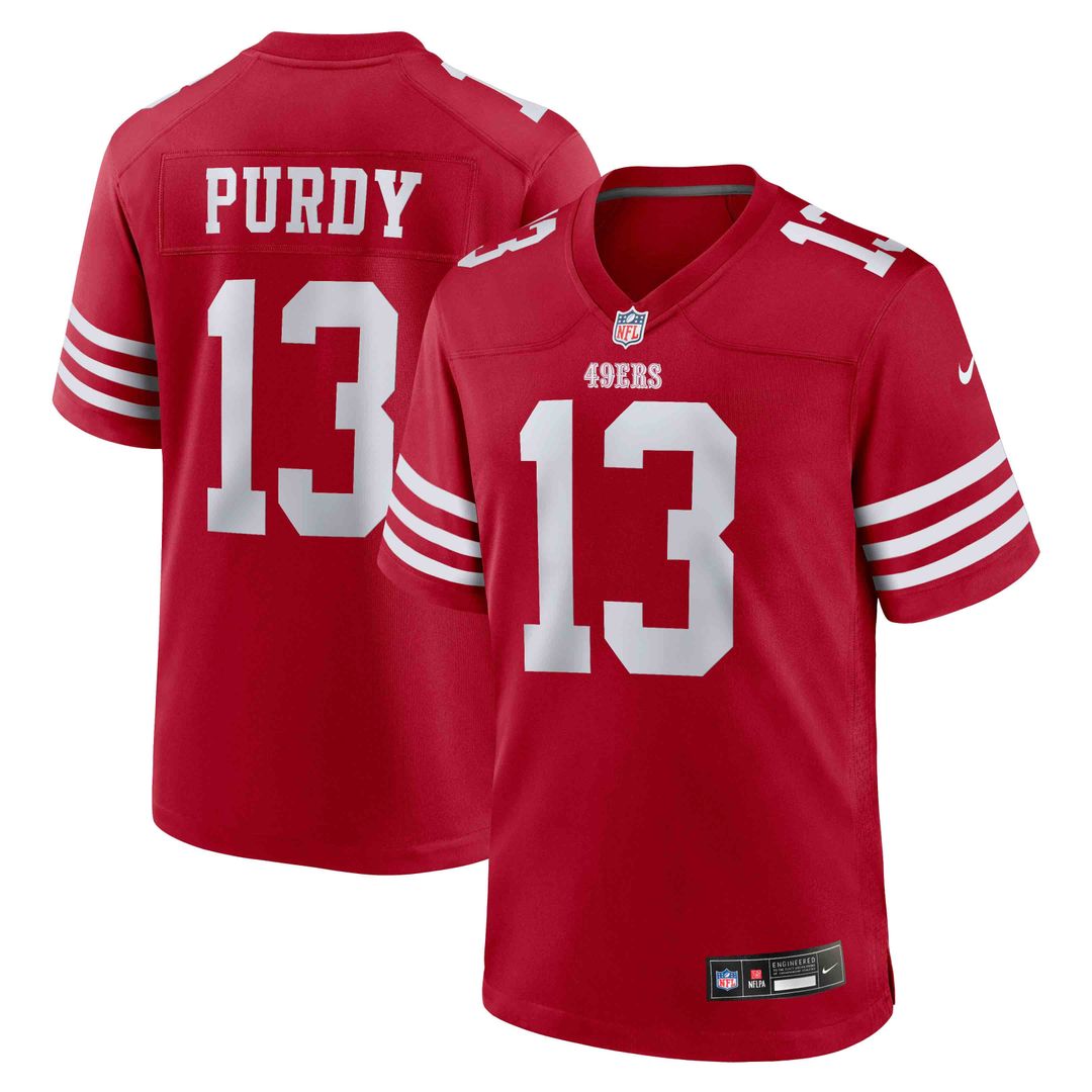 Men's San Francisco 49ers Brock Purdy Nike White Game product image 7
