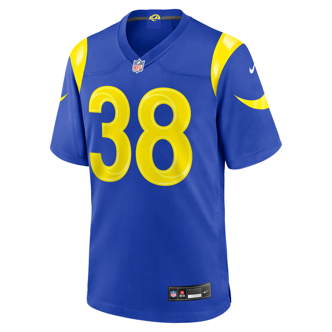 Men's Los Angeles Rams Dan Villari Nike Royal Game Jersey product image 2
