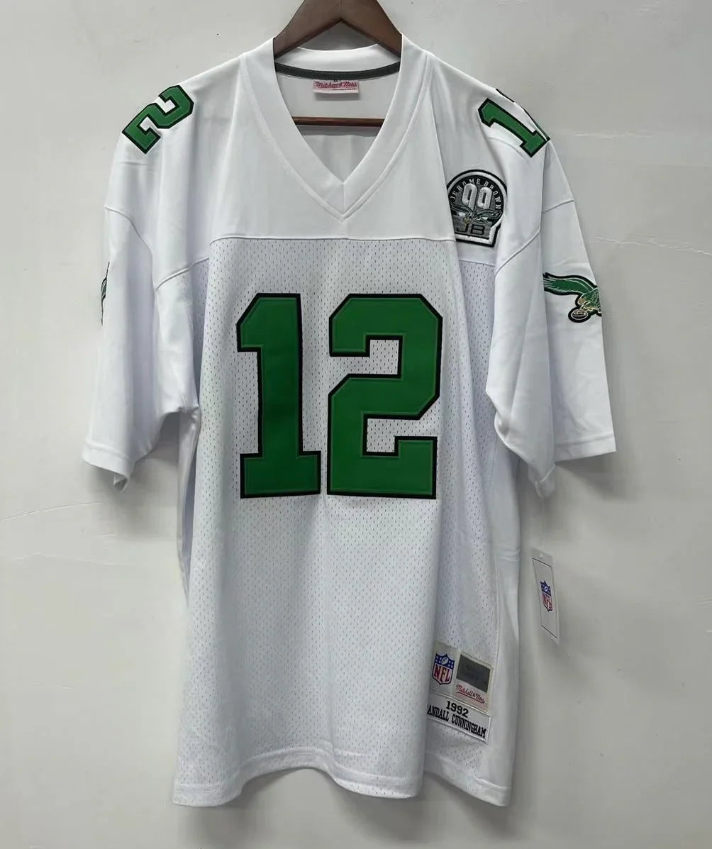 Randall Cunningham Philadelphia Eagles Jersey white product image 2, provided for visual reference and product detail review