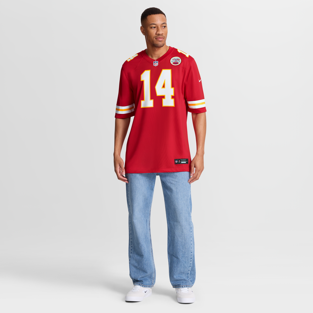 Men's Kansas City Chiefs Garrett Nussmeier Nike Red Game product image 2