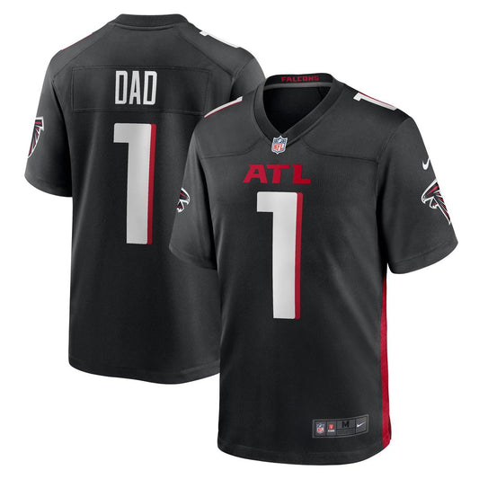 Men's Atlanta Falcons Number 1 Dad Nike Black Game Jersey product image 1