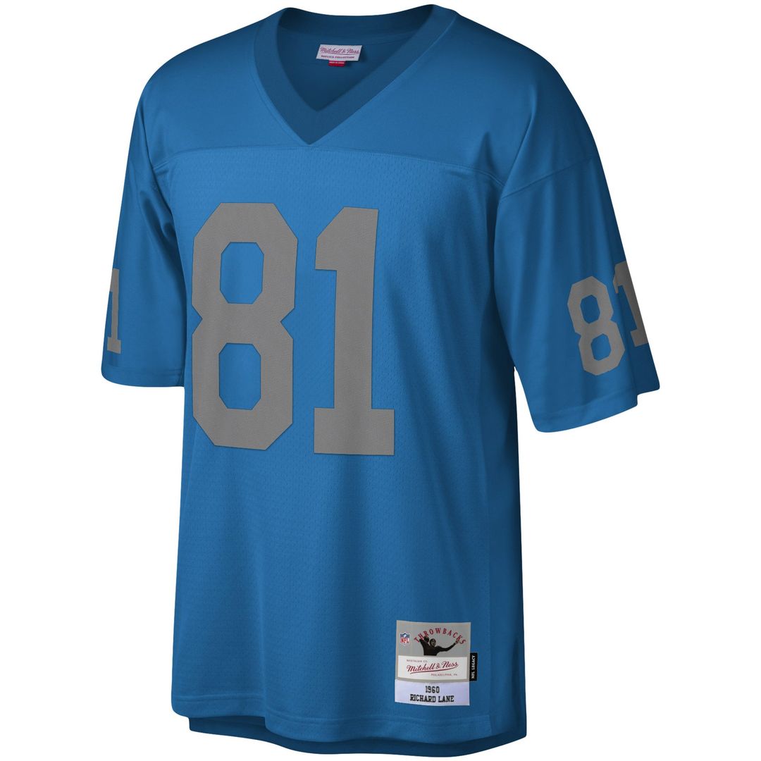 Men's Detroit Lions Richard Lane Mitchell & Ness Blue product image 2