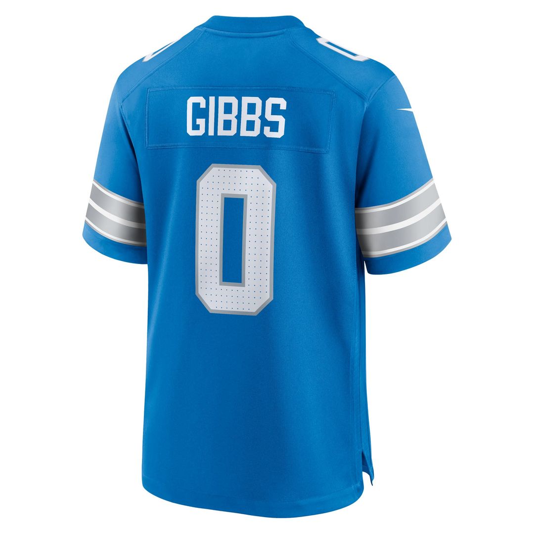 Men's Detroit Lions Jahmyr Gibbs Nike Blue Game Player product image 8