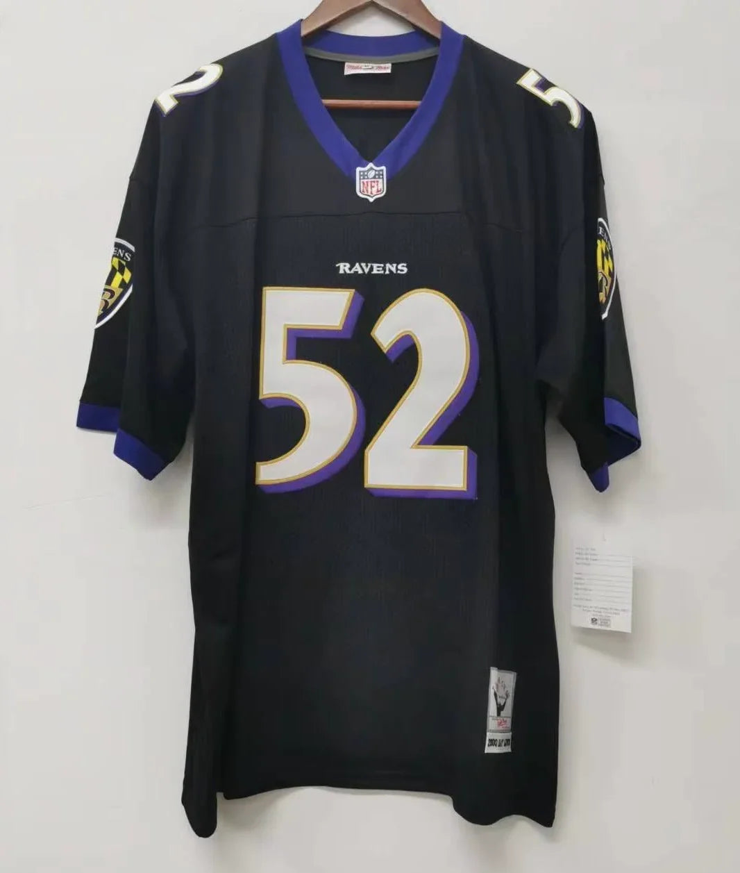 Ray Lewis Baltimore Ravens Jersey Black Mitchell & Ness product image 2, provided for visual reference and product detail