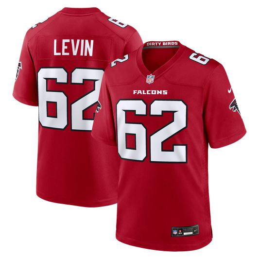Men's Atlanta Falcons Corey Levin Nike Red Team Game Jersey product image 1