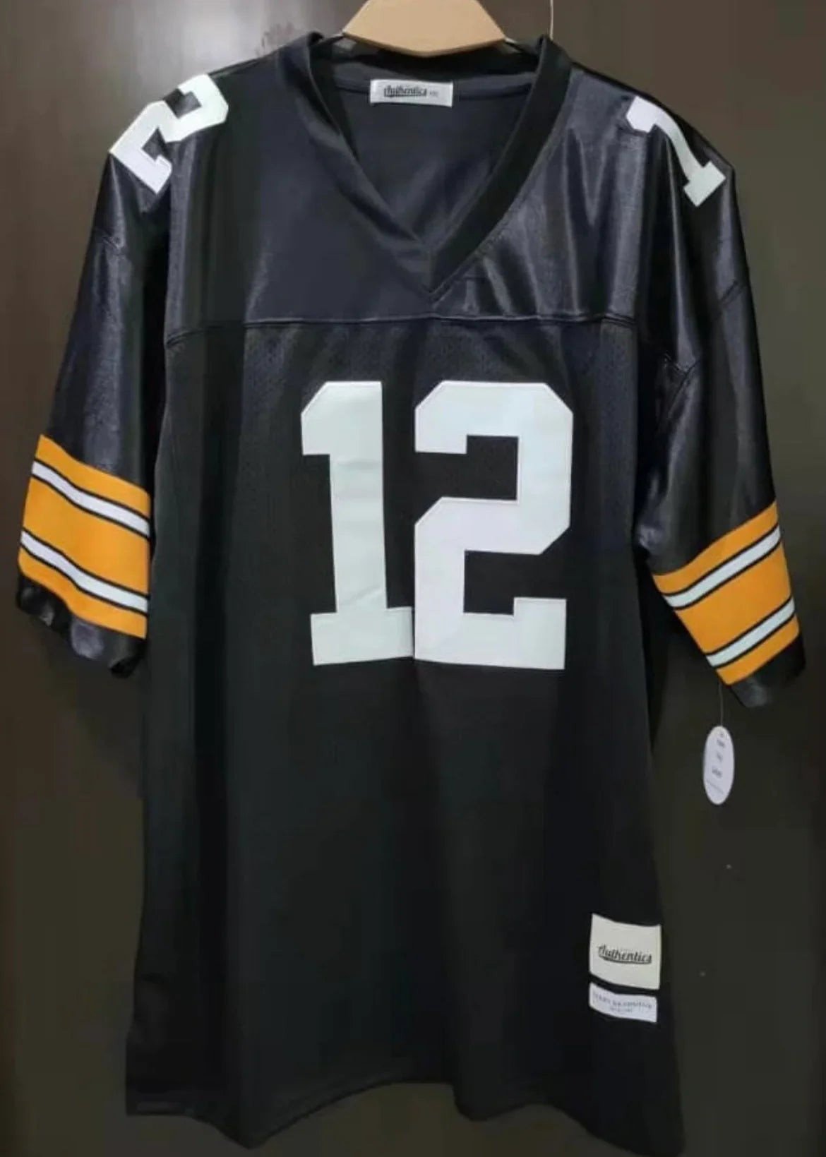 Terry Bradshaw Pittsburgh Steelers Classic Authentics Jersey Black product image 2, provided for visual reference and