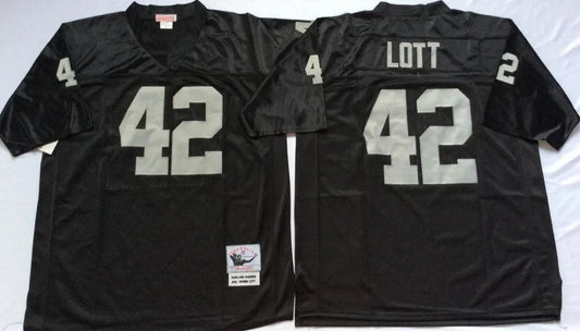 Ronnie Lott Oakland Raiders Jersey Black Mitchell & Ness product image 1, provided for visual reference and product detail