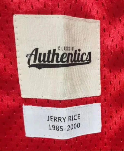 Jerry Rice San Francisco 49ers Classic Authentics Jersey product image 3, provided for visual reference and product detail