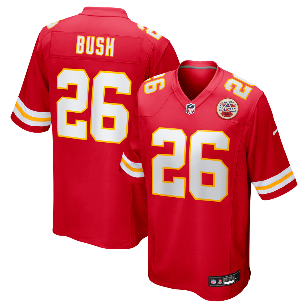 Men's Kansas City Chiefs Deon Bush Nike Red Game Player product image 1