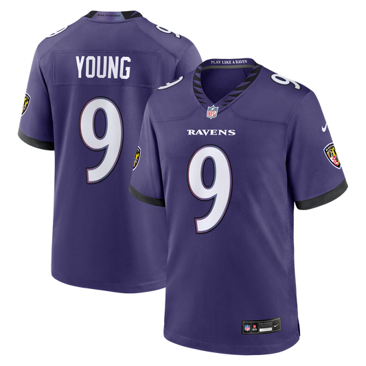 Men's Baltimore Ravens Zion Young Nike Purple Team Game product image 1
