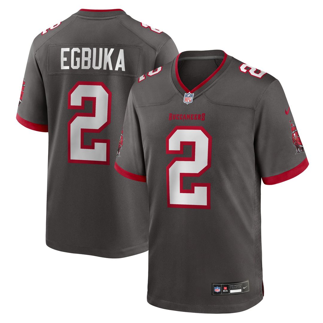 Men's Tampa Bay Buccaneers Emeka Egbuka Nike Pewter product image 1