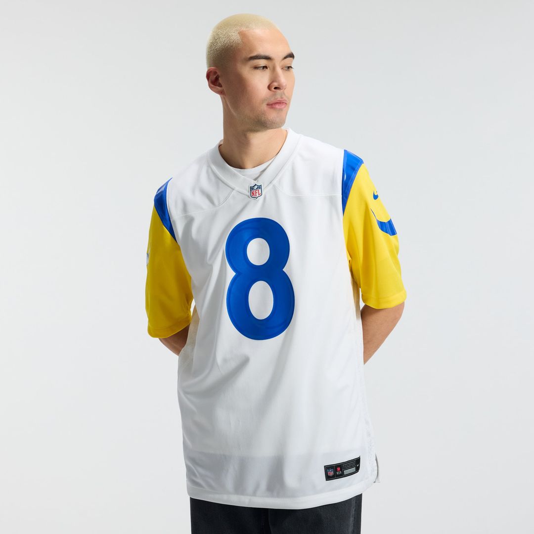 Men's Los Angeles Rams Jared Verse Nike White Game Player product image 2
