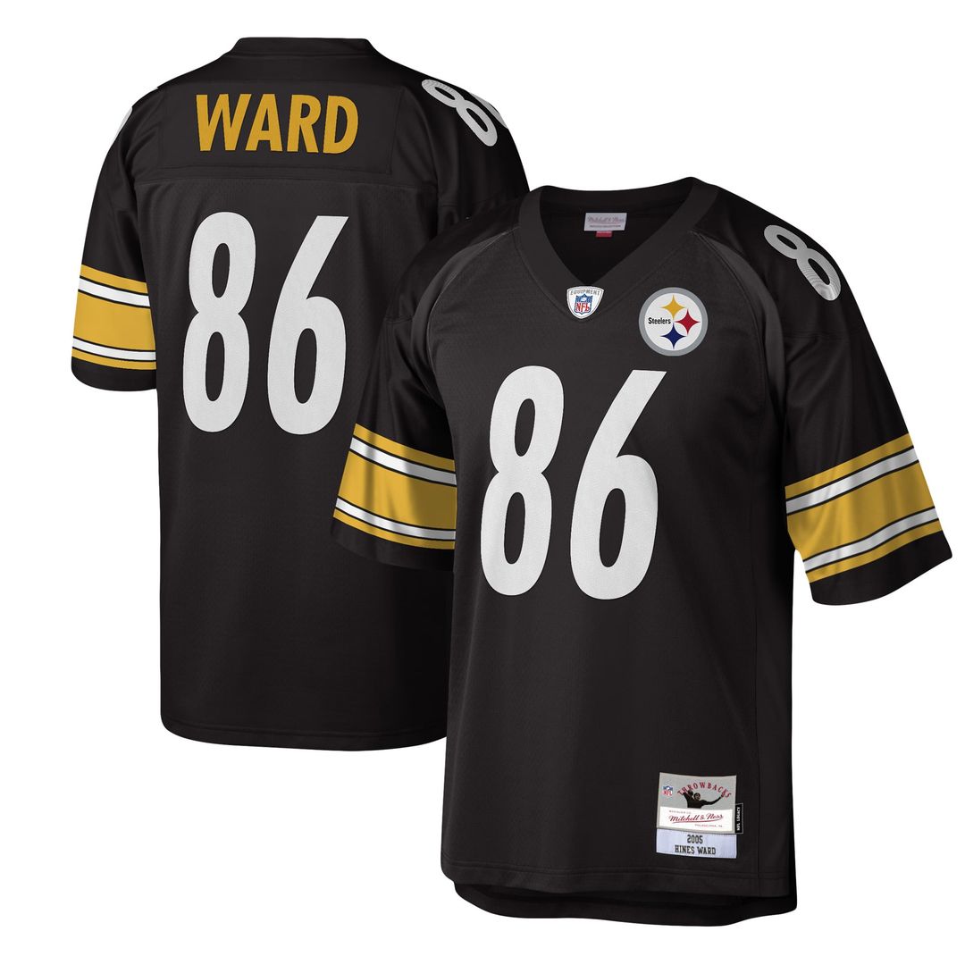 Men's Pittsburgh Steelers Hines Ward Mitchell & Ness Black product image 1