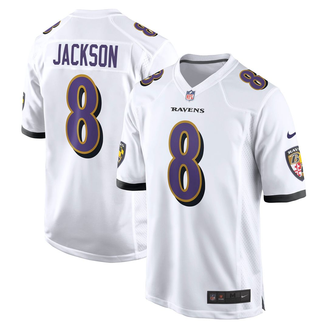 Men's Baltimore Ravens Lamar Jackson Nike Black Alternate product image 19