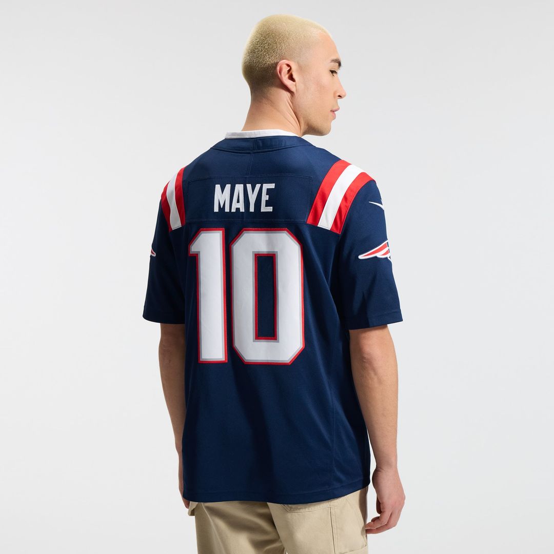 Men's New England Patriots Drake Maye Nike Navy Team Vapor product image 3