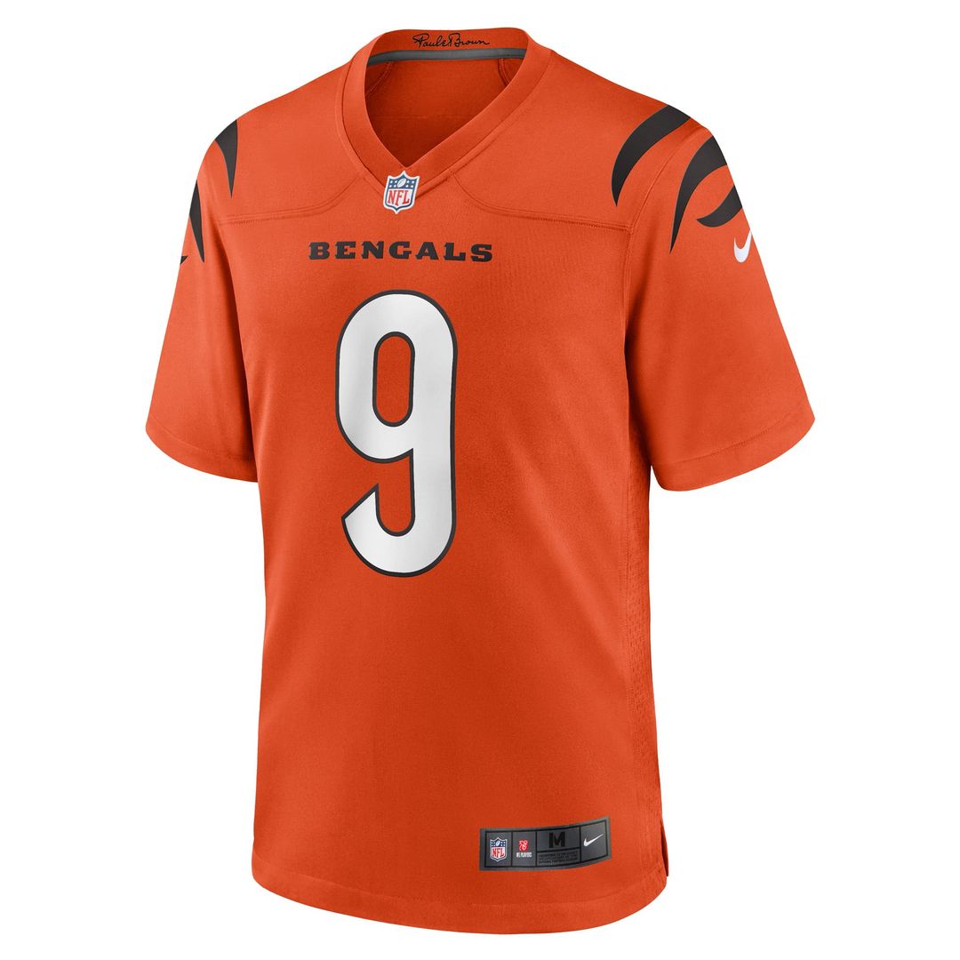 Men's Cincinnati Bengals Joe Burrow Nike Orange Alternate product image 8