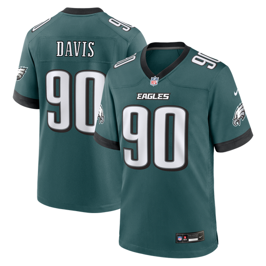 Men's Philadelphia Eagles Jordan Davis Nike Midnight Green product image 1
