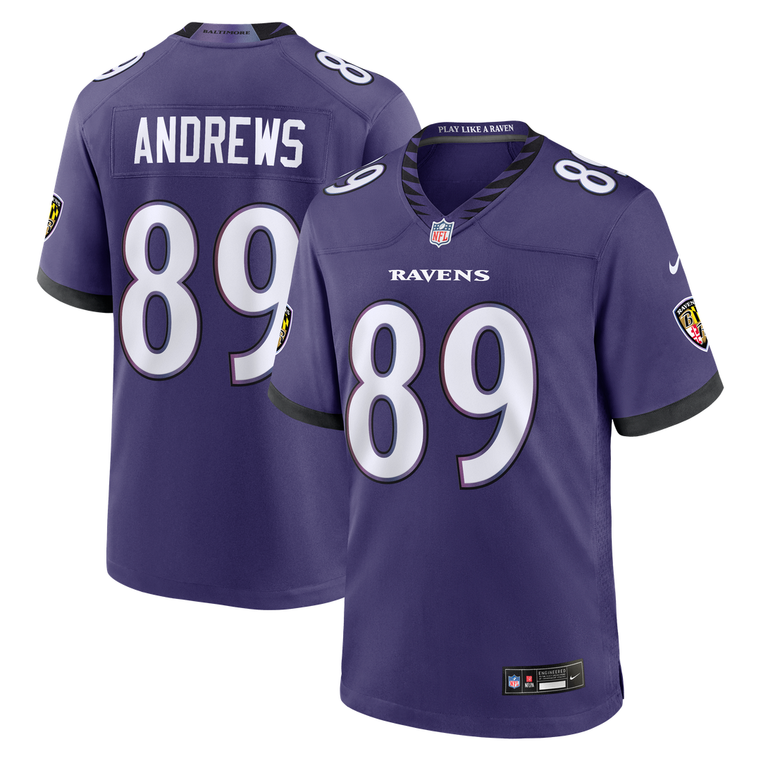 Men's Baltimore Ravens Mark Andrews Nike Purple Team Game product image 1