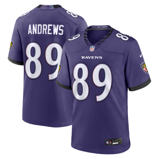 Men's Baltimore Ravens Mark Andrews Nike Purple Team Game product image 1