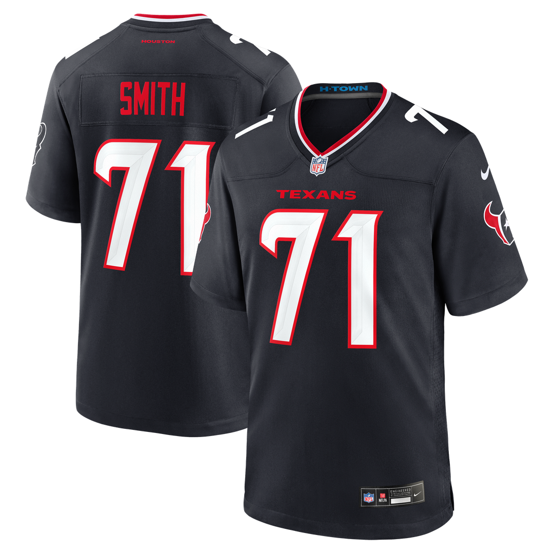 Men's Houston Texans Braden Smith Nike Navy Team Game Jersey product image 1