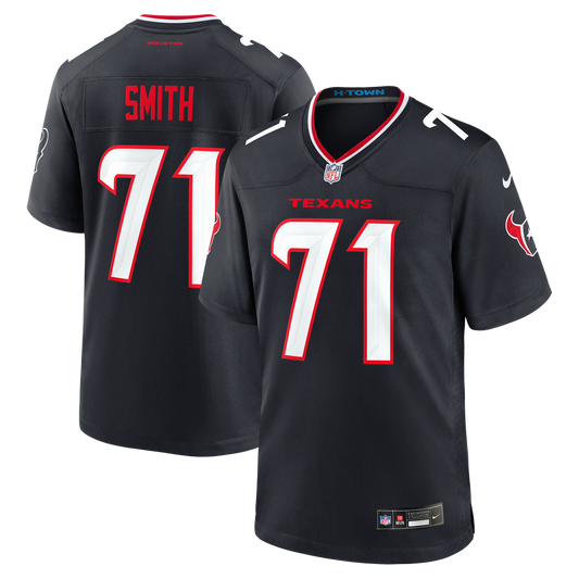 Men's Houston Texans Braden Smith Nike Navy Team Game Jersey product image 1