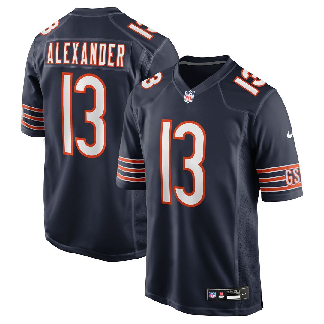 Men's Chicago Bears Maurice Alexander Nike Navy Team Game product image 1