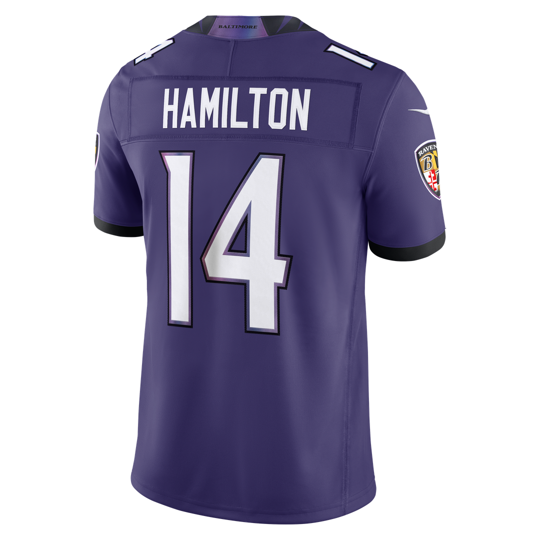 Men's Baltimore Ravens Kyle Hamilton Nike Black Alternate product image 9