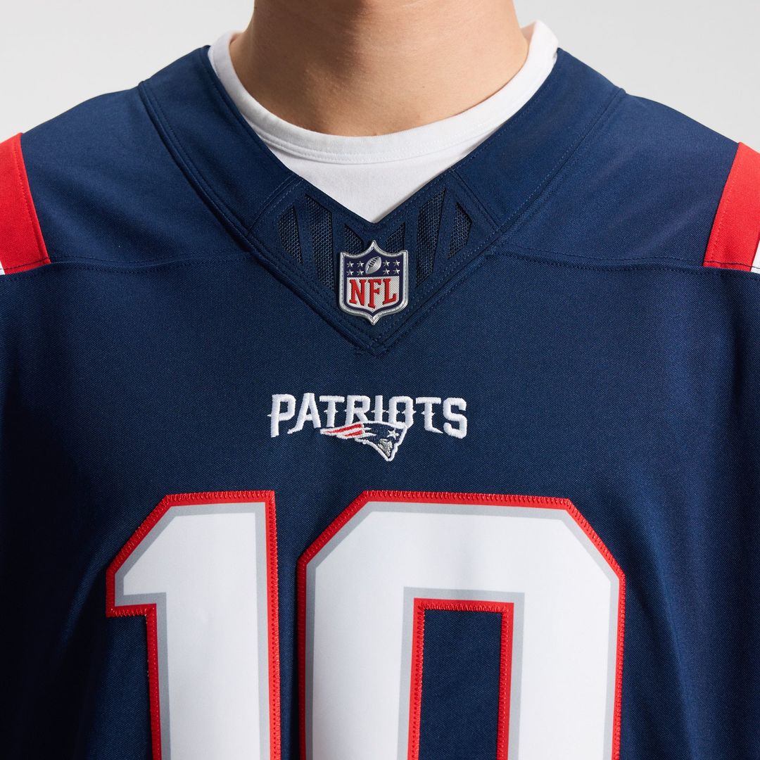 Men's New England Patriots Drake Maye Nike Navy Team Vapor product image 8