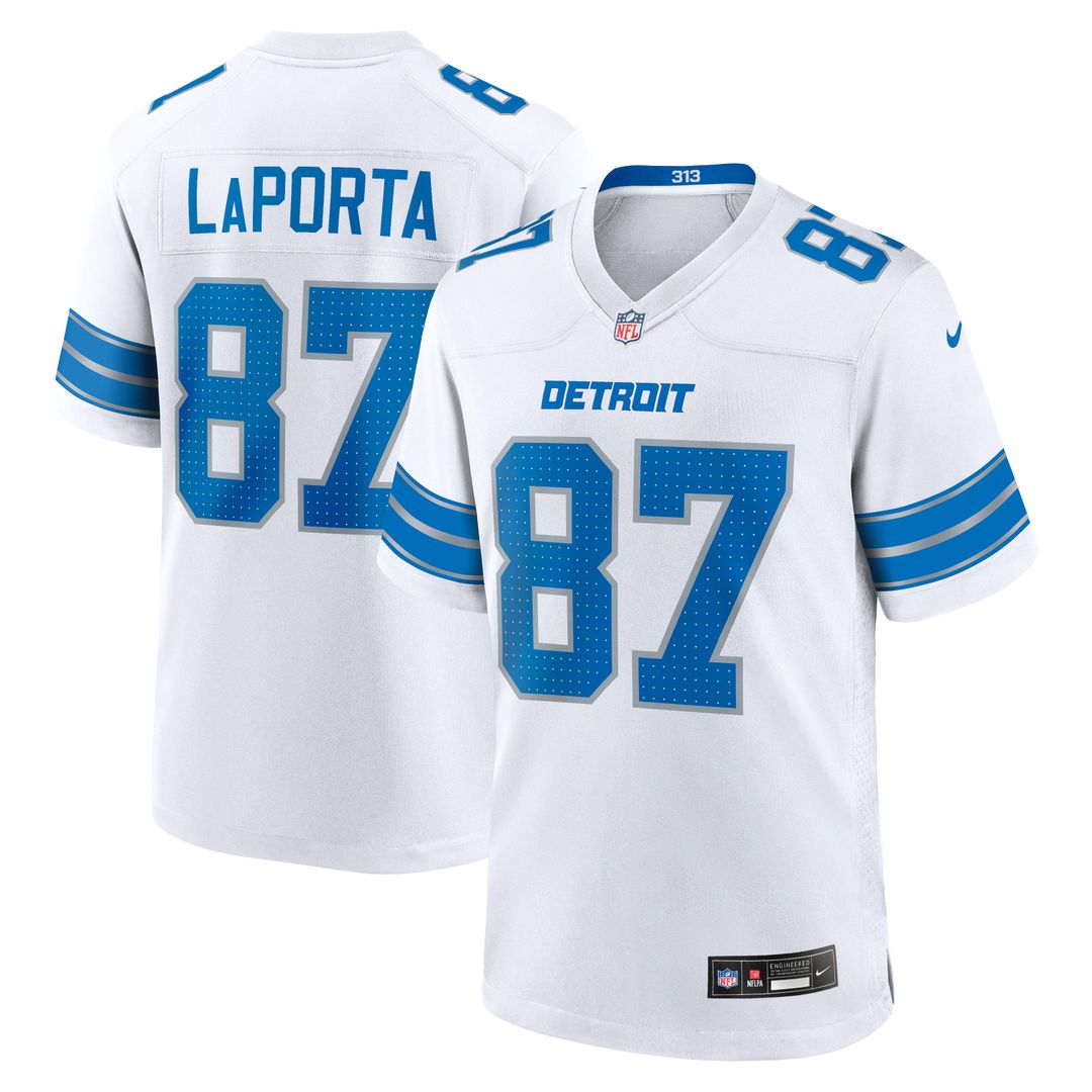 Men's Detroit Lions Sam LaPorta Nike Blue Game Jersey product image 25