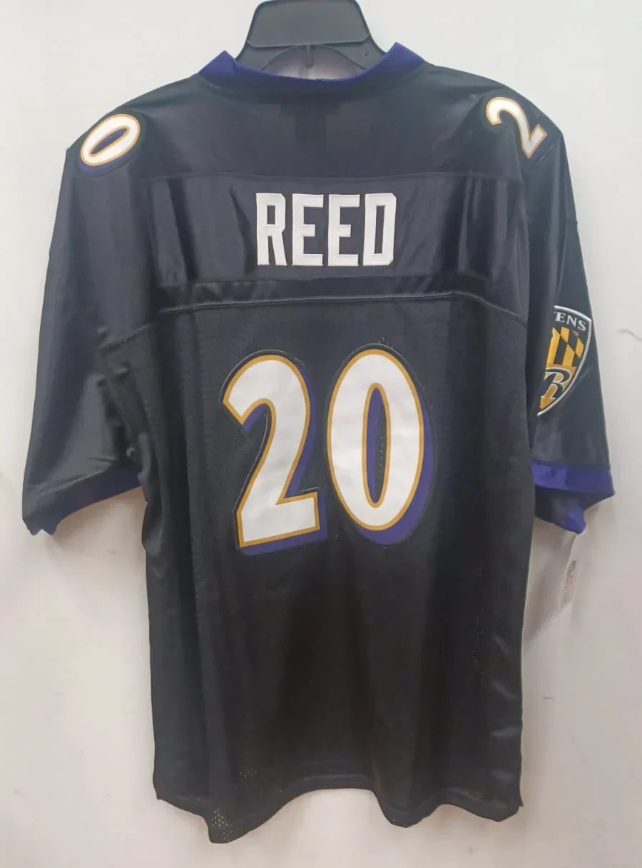 Ed Reed Baltimore Ravens official Mitchell & Ness Jersey black product image 1, provided for visual reference and product