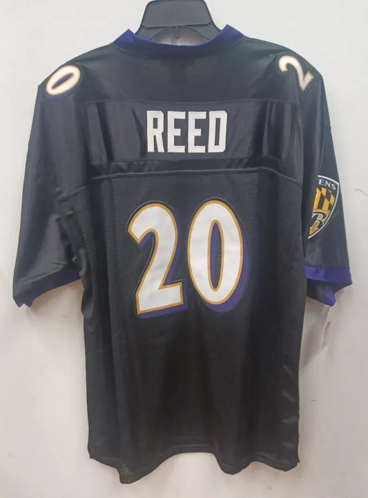 Ed Reed Baltimore Ravens official Mitchell & Ness Jersey black product image 1, provided for visual reference and product