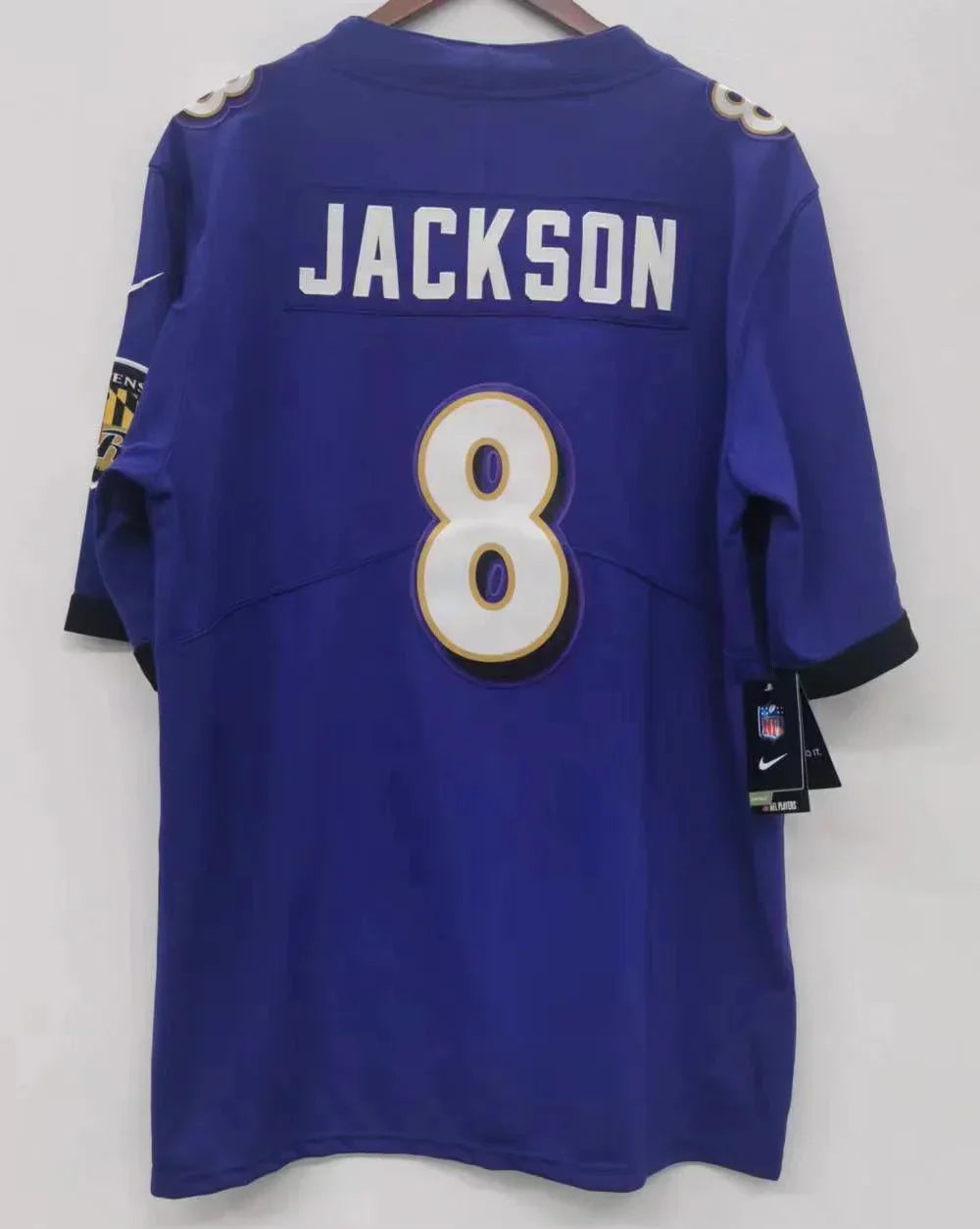 Lamar Jackson Baltimore Ravens official Nike Jersey purple product image 1, provided for visual reference and product detail