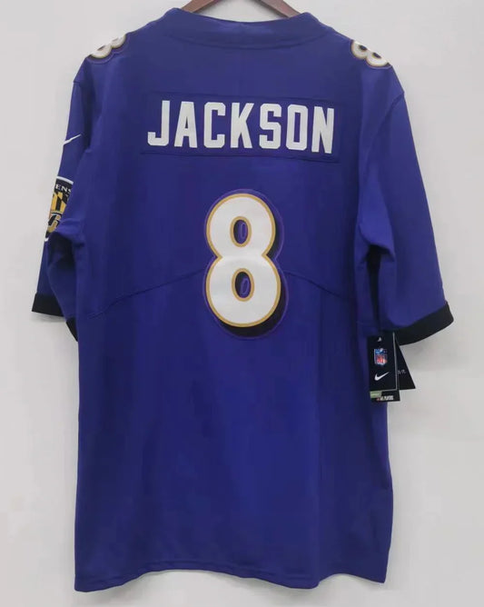 Lamar Jackson Baltimore Ravens official Nike Jersey purple product image 1, provided for visual reference and product detail